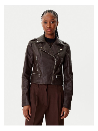 Morgan Яке от имитация на кожа 202-GRAMMO.N Кафяв Regular Fit