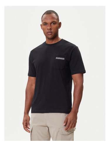 Napapijri Тишърт S-Fanes NP0A88SE Черен Regular Fit