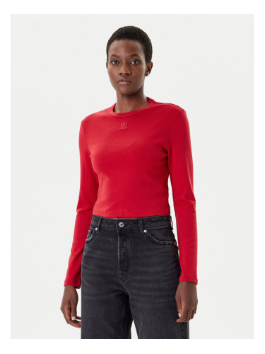 HUGO Блуза Dafilomena_3 50518378 Червен Slim Fit