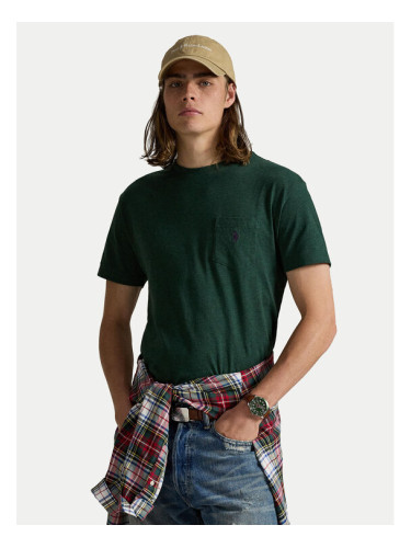 Polo Ralph Lauren Тишърт 710671438460 Зелен Custom Slim Fit