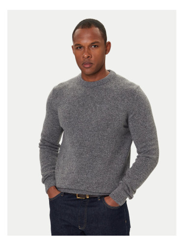 Barbour Пуловер Essential Tisbury MKN0844GY12 Сив Regular Fit