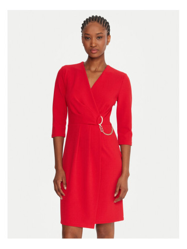 Rinascimento Коктейлна рокля CFC0020071002 Червен Regular Fit
