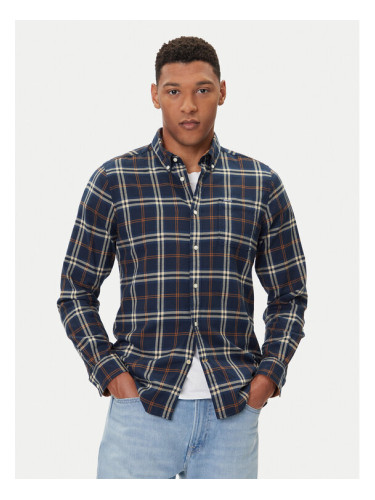 Barbour Риза Crossfell MSH4995BL33 Тъмносин Tailored Fit