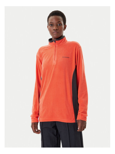 Columbia Полар Klamath Range™ II Half Zip 1352472 Оранжев Regular Fit