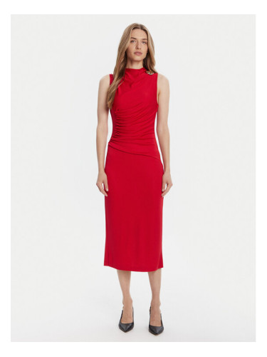 Rinascimento Коктейлна рокля CFC0125010003 Червен Slim Fit