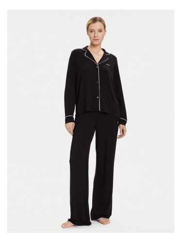 KARL LAGERFELD Пижама A4W45004 Черен Relaxed Fit