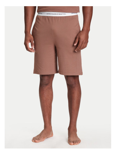United Colors Of Benetton Пижамени шорти 30964900D Бежов Regular Fit