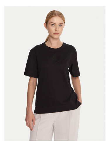 BOSS Тишърт Elpha 50551443 Черен Regular Fit