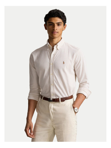 Polo Ralph Lauren Риза 710934575003 Бежов Slim Fit