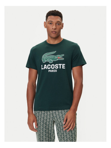 Lacoste Тишърт TH5634 Зелен Regular Fit