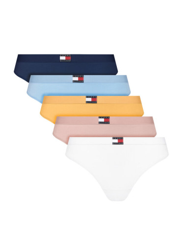 Tommy Hilfiger Комплект 5 чифта бикини тип прашка UW0UW05642 Цветен