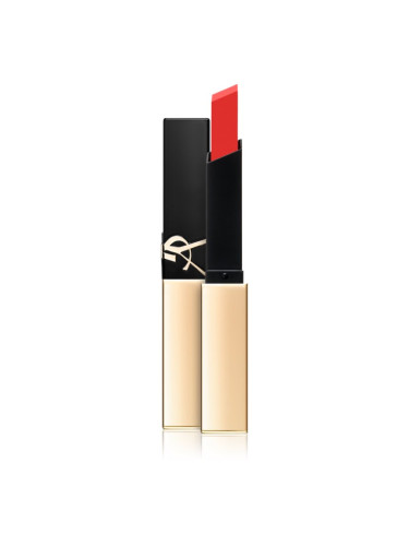 Yves Saint Laurent Rouge Pur Couture The Slim тънко матиращо червило с кожен ефект цвят 22 2.2 гр.
