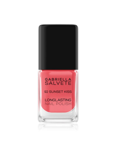 Gabriella Salvete Longlasting Enamel дълготраен лак за нокти със силен гланц цвят 92 Sunset Kiss 11 мл.