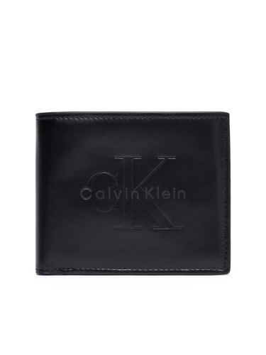 Портфейл Calvin Klein Bold Billfold W/Coin LV04D1156G Черен