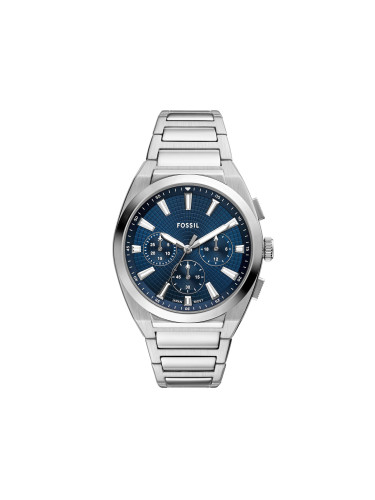 Часовник Fossil Everett Chronograph FS6104 Сребрист