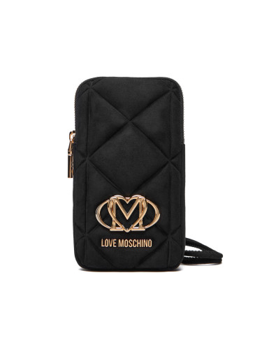 Чантичка за телефон LOVE MOSCHINO JC5645PP0NKE0000 Черен