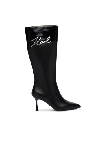 Ботуши KARL LAGERFELD KL32775 Черен
