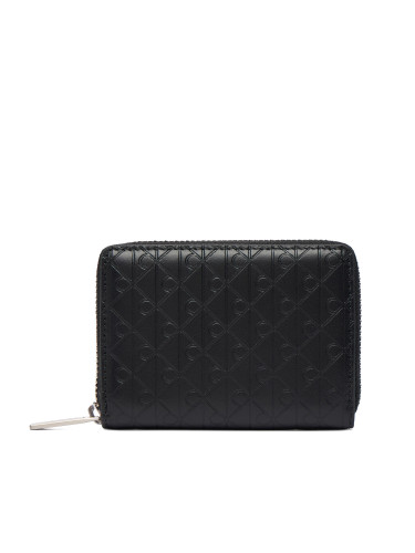 Портфейл Calvin Klein Emblem Emboss Zip Coin Pouch LV04D1087G Черен