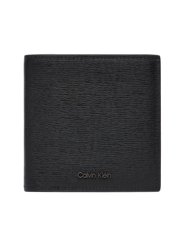 Портфейл Calvin Klein Saffiano Ew Slim Trifold W Card LV04D1075G Черен