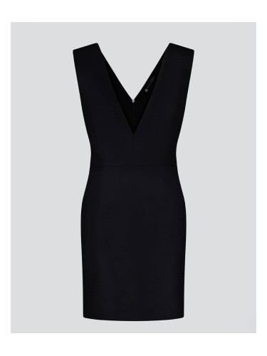 Къса вълнена рокля DARKBLUE