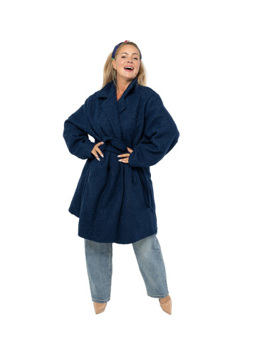 Pri Women's TEDDY boucle fabric bear coat