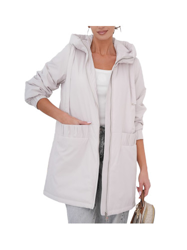 Women's spring oversize coat with hood and pockets Emilia