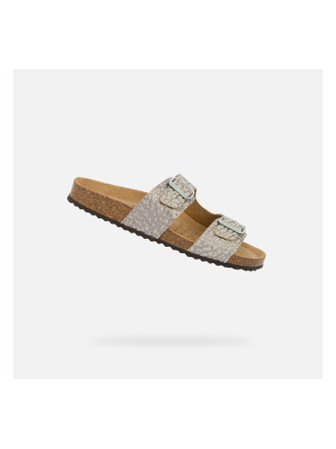 Silver Women's Slippers Geox Brionia - Women's