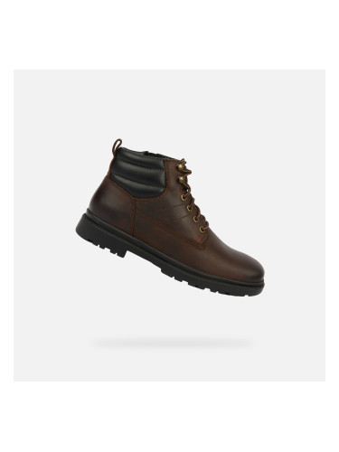 Dark Brown Men's Ankle Boots Geox Andalo - Mens