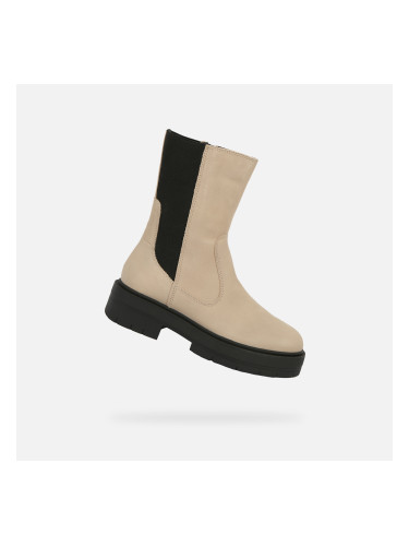 Beige Geox Spherica EC7 Women's Ankle Boots - Ladies