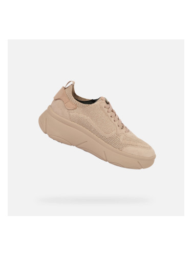 Beige women's sneakers Geox Nebula 2.0 X - Women's