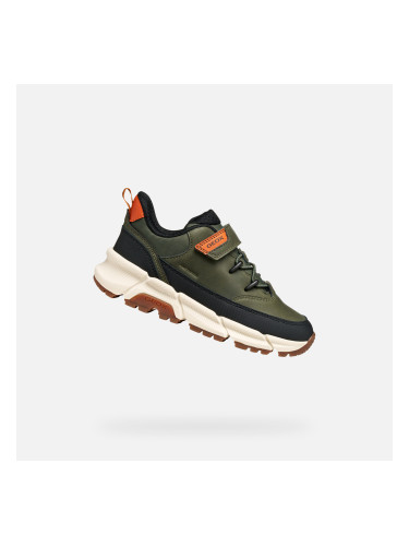 Khaki Boys' Sneakers Geox Flexyper Plus - Boys