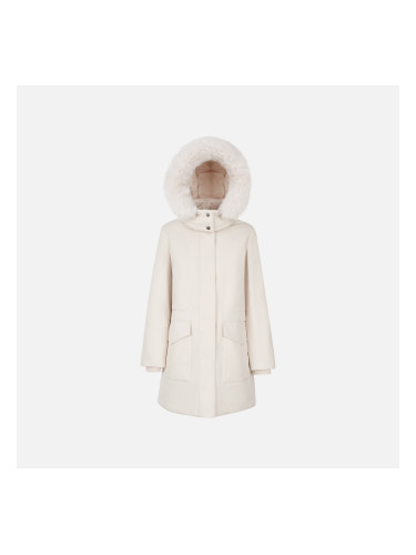 Cream Women's Quilted Jacket Geox Spherica - Women's