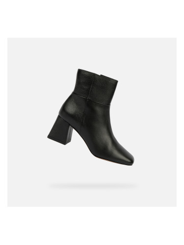 Black Women's Ankle Boots Geox Coronilla - Ladies