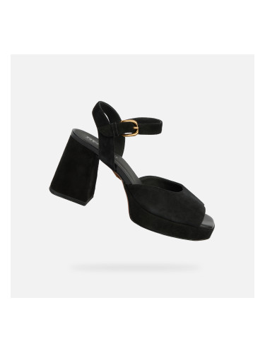 Black Women's Sandals Geox Soledea - Women's
