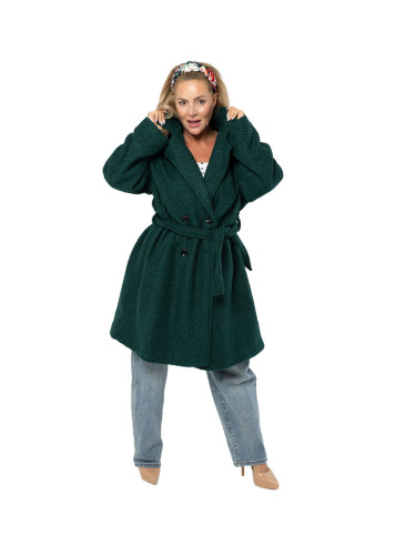 Pri Women's TEDDY boucle fabric bear coat