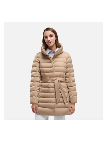Beige Women's Down Jacket Geox Bettanie - Women's