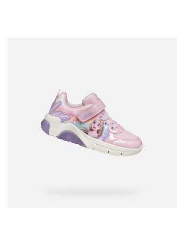 Pink Girls Sneakers Geox Fadinlight - Girls