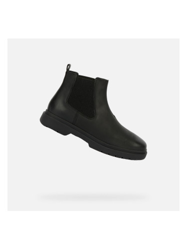 Black Men's Ankle Boots Geox Calaita - Mens