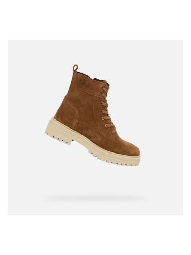 Brown Women's Ankle Boots Geox Iridea - Ladies