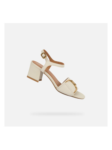 Cream Women's Sandals Geox New Eraklia 50 - Women's