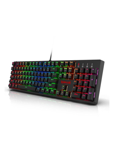  Mеханична клавиатура Redragon - Surara K582RGB-BK, Red, черна
