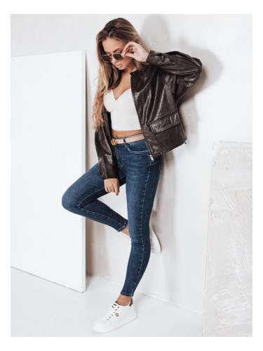 Дамски тесни дънки сини Dstreet