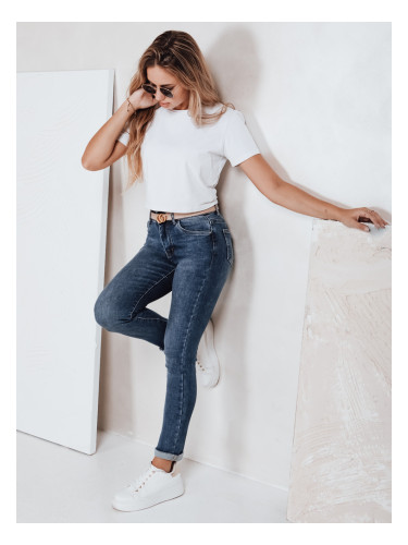 Дамски тесни дънки с висока талия