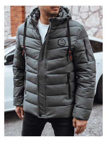 Мъжко зимно ватирано яке с качулка