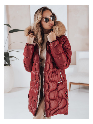 Дамско зимно яке VIRELIA бордо