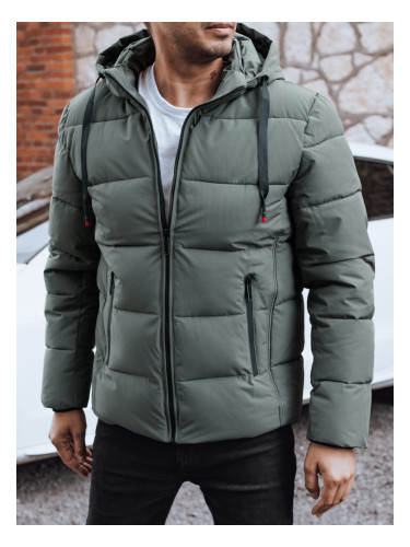 Мъжко зимно ватирано яке с качулка