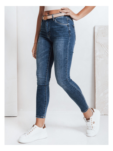 Дамски тесни дънки сини Dstreet