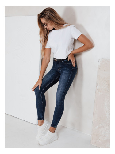 Дамски тесни дънки, цвят гранат