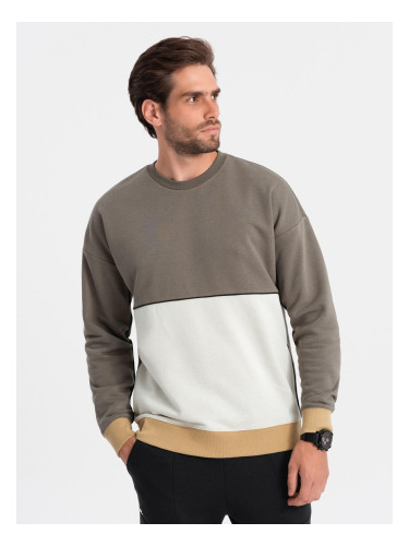 Ombre Men's OVERSIZE sweatshirt with contrasting color combination
