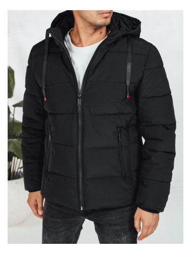 Мъжко зимно ватирано яке с качулка